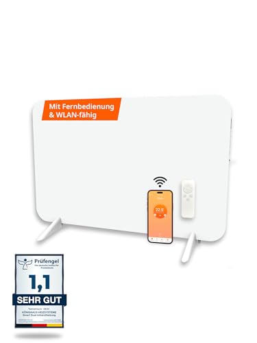 Könighaus 450W Smart 𝗗𝘂𝗮𝗹-𝗜𝗻𝗳𝗿𝗮𝗿𝗼𝘁𝗵𝗲𝗶𝘇𝘂𝗻𝗴 - Standgerät/Wandmontage - WLAN App-Steuerung mit...